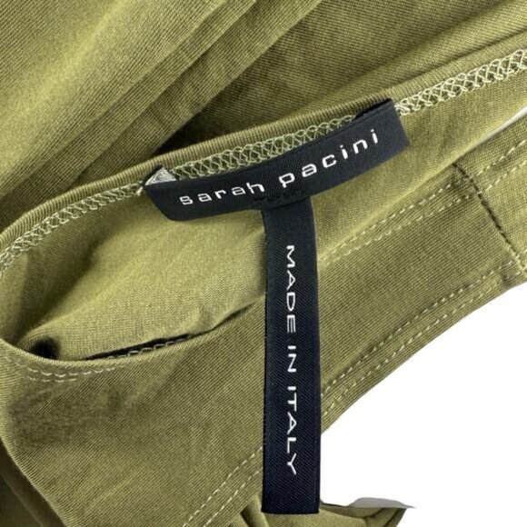 SARAH PACINI One Sleeve Soft Stretchy Top Size 6 Made In Italy - Picture 3 of 5